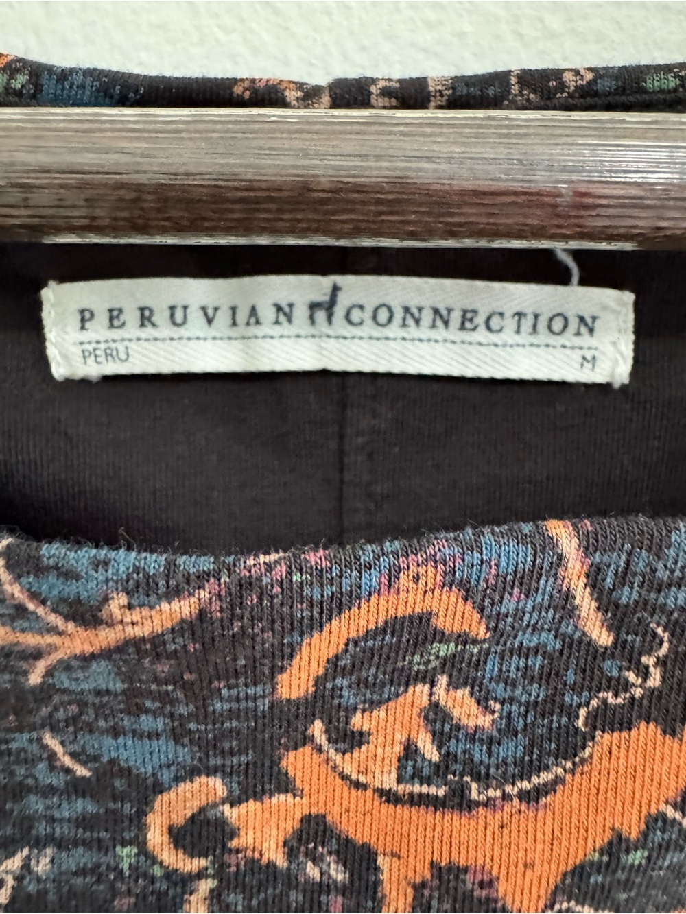 Peruvian Connection Elbow Sleeve Print Dress - Picture 3 of 5